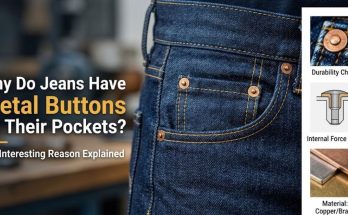 Why do jeans have metal buttons on their pockets